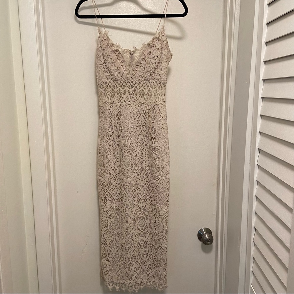 ASOS midi lace dress